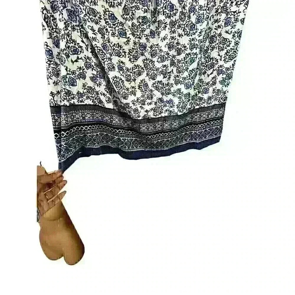 Daniel Rainn Womens Shirt Small Blue Lace Embroidery Boho Blouse - Picture 6 of 8